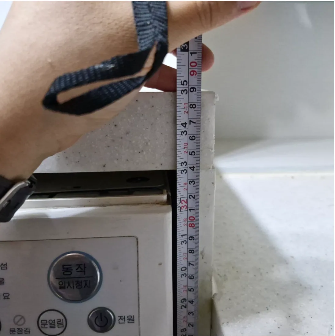 군포시 싱크대 상판 높이기 시공 후