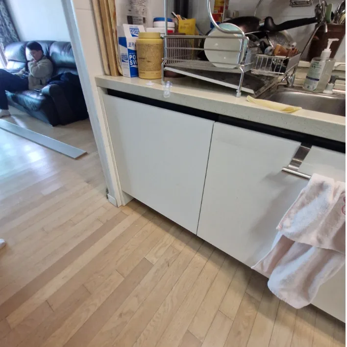 용인 수지구 식기세척기 철거 후 하부장·수납장 설치 시공 후